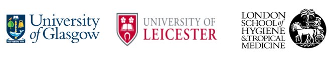 University of Glasgow, University of Leicester, London School of Hygiene and tropical Medicine